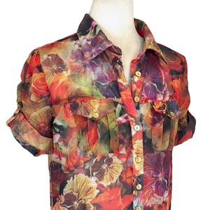 Dimy floral shirt dress